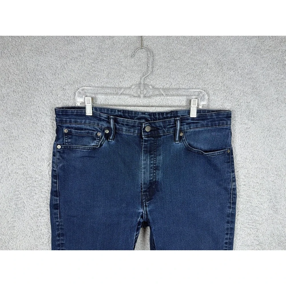 Levis 511 Slim Fit Commuter‎ Jeans Mens Actual Size 38x29 Dark Wash Reflective